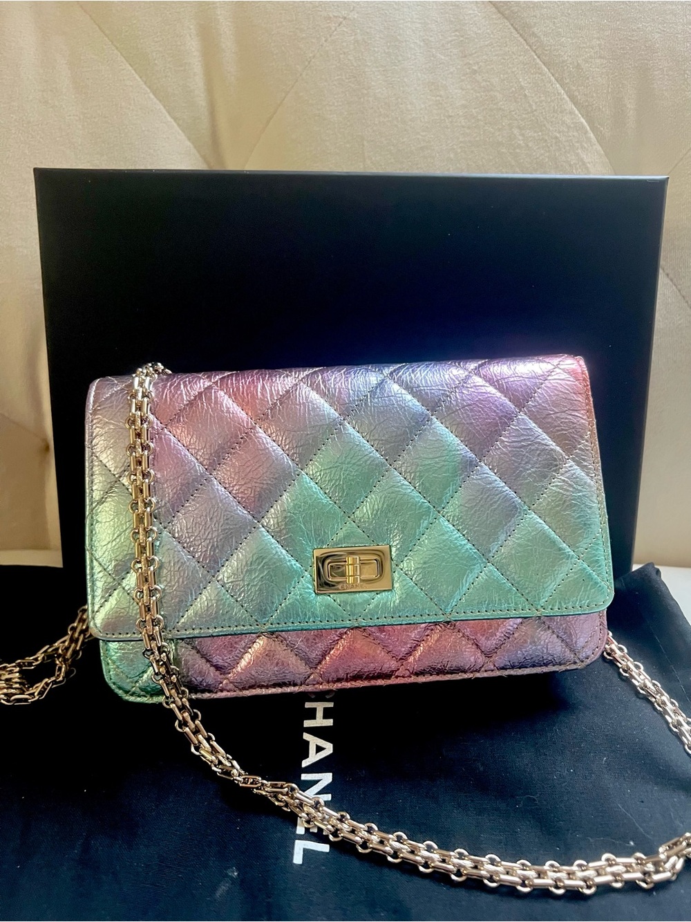 Chanel Multicolor Iridescent WOC crossbody